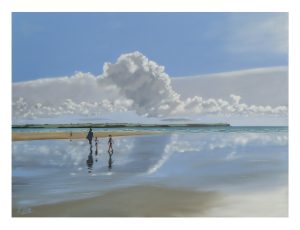 Reflections Tramore. (Print)