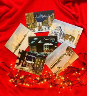 6 Luxury Waterford Christmas Card Set
